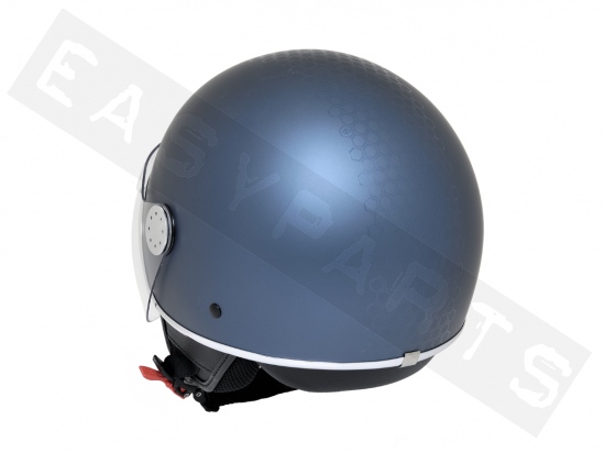 Helmet Demi Jet PIAGGIO Mirror blue Cobalt D06